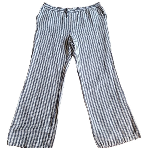 Ellen Tracy Women's Linen Blend Wide Leg PantSize large - Picture 8 of 8